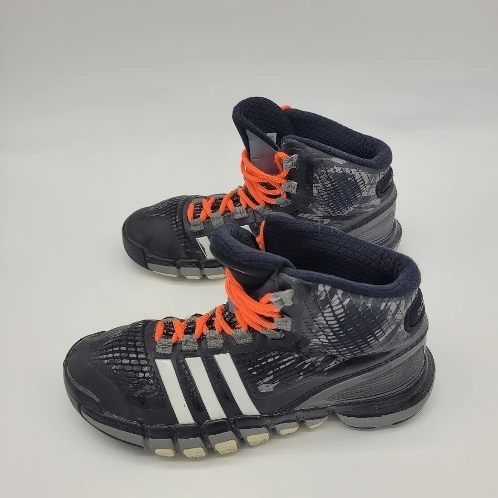 Adidas Adipure Crazy Quick Basketball Shoes Size 4.5 Youth Black Grey